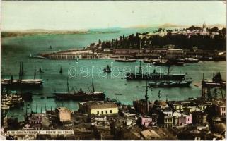 1911 Constantinople, Istanbul; Pointe du Lerail / port, ships (EK)