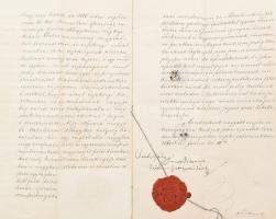 1861 Scitovszky János ((1785-1866) bíboros, hercegprímás, esztergomi érsek örökadomány-levele Forste...