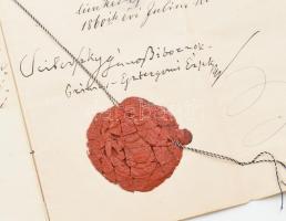 1861 Scitovszky János ((1785-1866) bíboros, hercegprímás, esztergomi érsek örökadomány-levele Forste...