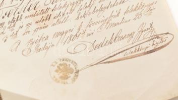 1861 Scitovszky János ((1785-1866) bíboros, hercegprímás, esztergomi érsek örökadomány-levele Forste...