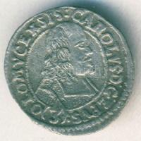 Osztrák Államok/Olmütz 1669. 3Kr Ag II.Károly T:3