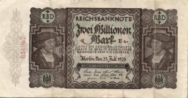 Német Birodalom/Weimari Köztársaság 1923. 2000.000M T:III