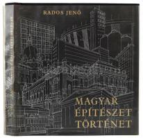 Rados Jenő: Magyar építészettörténet. Bp., 1961, Műszaki Könyvkiadó. Kiadói egészvászon kötés, műanyag védőborítóval, jó állapotban.