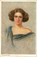 1913 Lady art postcard s: St. Reychan (EK)