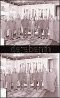 cca 1960-1980 Katonai témájú felvételek: Magyar Néphadsereg, díszszemle, szovjet tábornok látogatása...