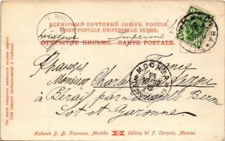 1902 Moscow, Moscou; Palais du Terem du tsar Alexis Michailovitch, Salle a manger / Teremnoy Palace,...