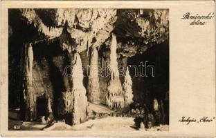 1926 Deménvölgy, Demänovská Dolina; Jaskyna Okno / barlang, belső / cave, interior (EK)