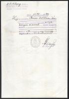 1910-1938 Reiss Zoltán építészmérnök házassági szerződése és házassági anyakönyvi kivonata