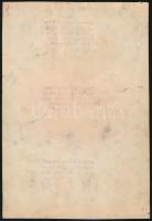 cca 1930 A hosszú élet titka a mindennapi Ovomaltine. Plakátterv. Akvarell, papír. Jelzés nélkül. Há...