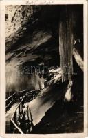 1925 Dobsina, Dobschau; Dobsinai jégbarlang, Alsó folyosó, belső / Eishöhle Dobsina / Dobsinská ladová jaskyna / ice cave, interior (EB)