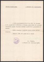 1941 Barátoshy Pál m. kir. főügyész aláírt kinevező levele