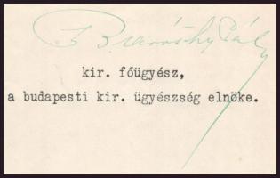 1941 Barátoshy Pál m. kir. főügyész aláírt kinevező levele