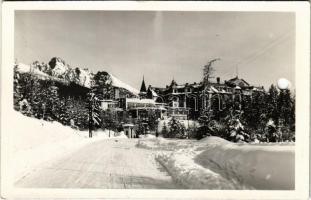 1938 Ótátrafüred, Altschmecks, Stary Smokovec (Magas-Tátra, Vysoke Tatry); Grand Hotel nagyszálloda / hotel (lyukasztott / punched hole)