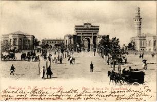1902 Constantinople, Istanbul; Place et tour du Séraskérat / Seraskier (Beyazit)Tower and gate (EK)