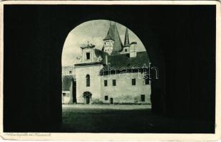 Késmárk, Kezmarok; Schlosskapelle / A Thököly vár kápolnája és női lakosztálya / castle chapel (kopott sarkak / worn corners)