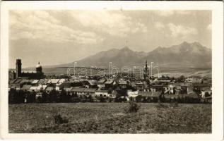 1951 Késmárk, Kezmarok; látkép / general view (lyuk / pinhole)