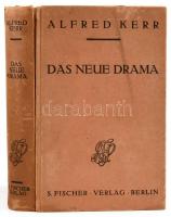 Alfred Kerr: Das neue Drama. Berlin, 1917. Fischer. Kiadói papírkötés Sérült gerinccel. Mihályi Ödön (1899-1929. júl. 1.) író, költő tulajdonosi névbeírásával