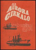 cca 1970 Az Aurora cirkáló c. szovjet film reklámja, kisplakát, kétoldalas, 20,5x14,5 cm