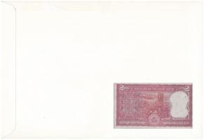 India DN 2R felbélyegzett borítékban, bélyegzéssel T:I India ND 2 Rupees in envelope with stamp and ...