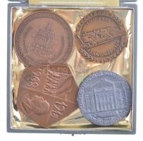 4db klf Br és Sn magyar emlékérem, közte 1965. "A Debreceni Színház fennállásának 100. évfordul...