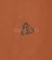 Városlődi majolika festett kerámia sütőedény, jó állapotban, eredeti dobozában, 37×23 cm