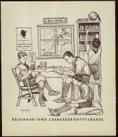 3 db cserkész, 3 db irredenta, 3 db népi, 1 db mozgalmi litográfia