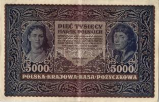 Lengyelország 1920. 5000M (3x) T:II,II-