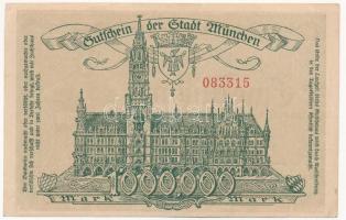 Németország / Weimari Köztársaság / Bajorország 1923. 1.000.000M "083315" T:III szép papír...