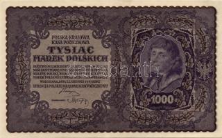 Lengyelország 1919. 1000M (2x) egymásutáni sorszámokkal T:II