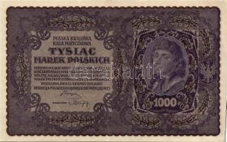 Lengyelország 1919. 1000M (3x) egymásutáni sorszámokkal T:II