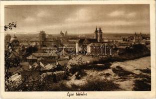 1940 Eger, látkép, zsinagóga (fa)