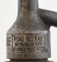 Ungvári Miksa szikvízgyára Budapest, feliratos, halas figurális, dombornyomott szikvizes, szódás üve...