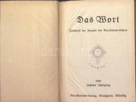 1927-1932 Das Wort (Az ige) Zeitschrift der Freunde des Neu-Salems-Lichtes. Bietigheim, Württemberg,...