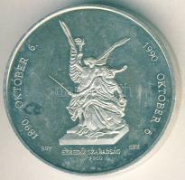 1990. "MÉE-Aradi vértanúk" Ag piefort (vastag) 71,7g emlékérem T:PP