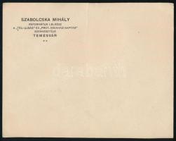 Szabolcska Mihály (1861-1930) református lelkész, költő saját kézzel írt sorai és saját kezű aláírás...