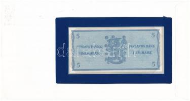 Finnország 1963. 5M "F5616096" felbélyegzett borítékban T:I a borítékon kis szakadások
Fi...