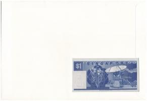 Szingapúr 1987. 1$ felbélyegzett borítékban, bélyegzéssel T:I Singapore 1987. 1 Dollar in envelope w...