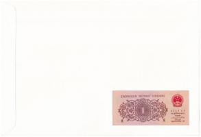 Kína 1962. 1j felbélyegzett borítékban, bélyegzéssel T:I China 1962. 1 Jiao in envelope with stamp a...