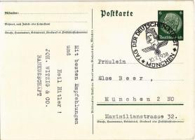 Festpostkarte zum Tag der Deutschen Kunst München 1938 / German Art Exhibition, NSDAP German Nazi Pa...