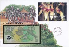 Pápua Új-Guinea 1996. 2K borítékban, alkalmi bélyeggel és bélyegzéssel T:I Papua New Guinea 1996. 2 Kina in envelope with stamps and cancellations C:UNC