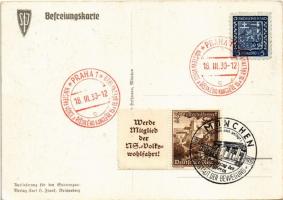 1939 Wir danken unserm Führer / NSDAP German Nazi Party propaganda, Adolf Hitler, Konrad Henlein, ma...