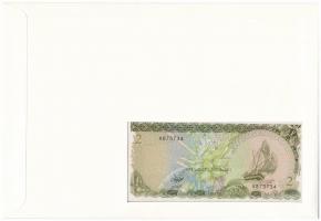 Maldív-szigetek 1983. 2R felbélyegzett borítékban, bélyegzéssel T:I Maldives 1983. 2 Rufiyaa in enve...