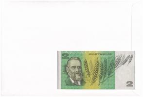 Ausztrália 1983. 2 Dollars borítékban, alkalmi bélyeggel és bélyegzéssel T:I 
Australia 1983. 2 Dol...