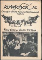 cca 1987 Kovbojok I-II. / Az ibafai kovboj, rendezte: Havas Gábor és Schiffer Pál, filmismertető kiadvány, 4 p.