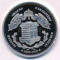 DN "Magyarország Keresztény Királyai / Habsburg" Albert 1437-1439" Ag emlékérem (20,1...