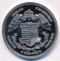 DN "Magyarország Keresztény Királyai / II. Lipót 1790-1792" Ag emlékérem (20,10g/0.333/38m...