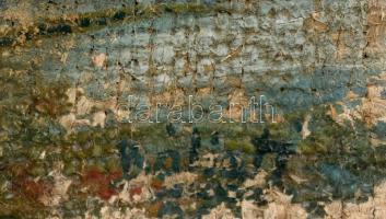 Bálint jelzéssel: Téli erdő fácánokkal. Olaj, vászon. Sérült. Keret nélkül. 40x60cm