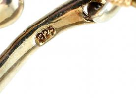 Ezüst (Ag) csattal, jelzett, design nyakék, jade, jáspis, citrin és tekla, h:44cm