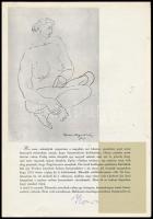 Ilosvai Varga István (1895-1978) magyar festőművész sajátkezű aláírása a szentendrei Ferenczy Múzeum...