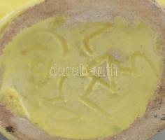 Gorka Géza (1894-1971): Madaras vázácska. Mázas kerámia, jelzett: GNV (Nógrádverőce) h: 8 cm, m: 6 c...